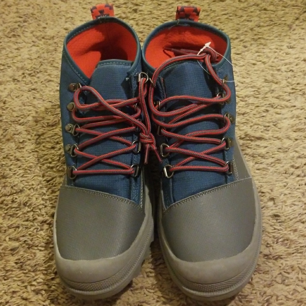 Toms Blue/Gray Wool & Leather Cordova Mens Boot